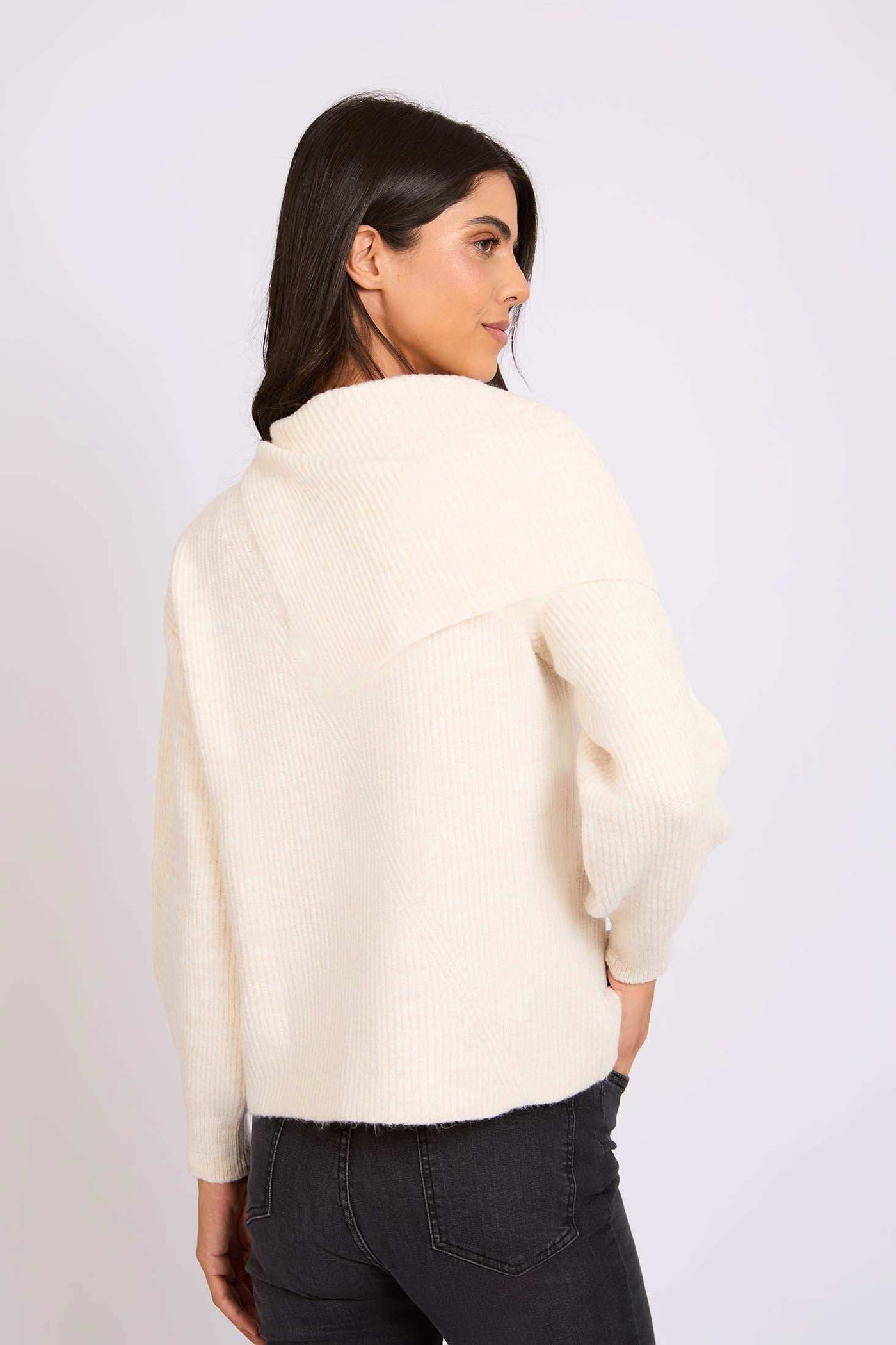 Women Regular Fit Pullover - Off White