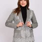 Women Regular Fit Blazer Grey