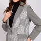 Women Regular Fit Blazer Grey