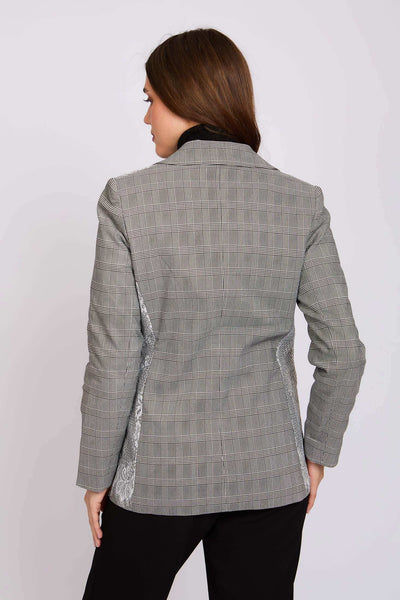 Women Regular Fit Blazer - Grey