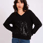 Women Regular Fit Pullover Black