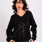 Women Regular Fit Pullover Black