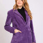 Women Regular Fit Blazer Purple