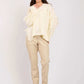Women Regular Fit Pullover Off White