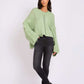 Women Regular Fit Pullover Mint Green