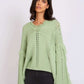 Women Regular Fit Pullover Mint Green