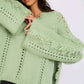 Women Regular Fit Pullover Mint Green