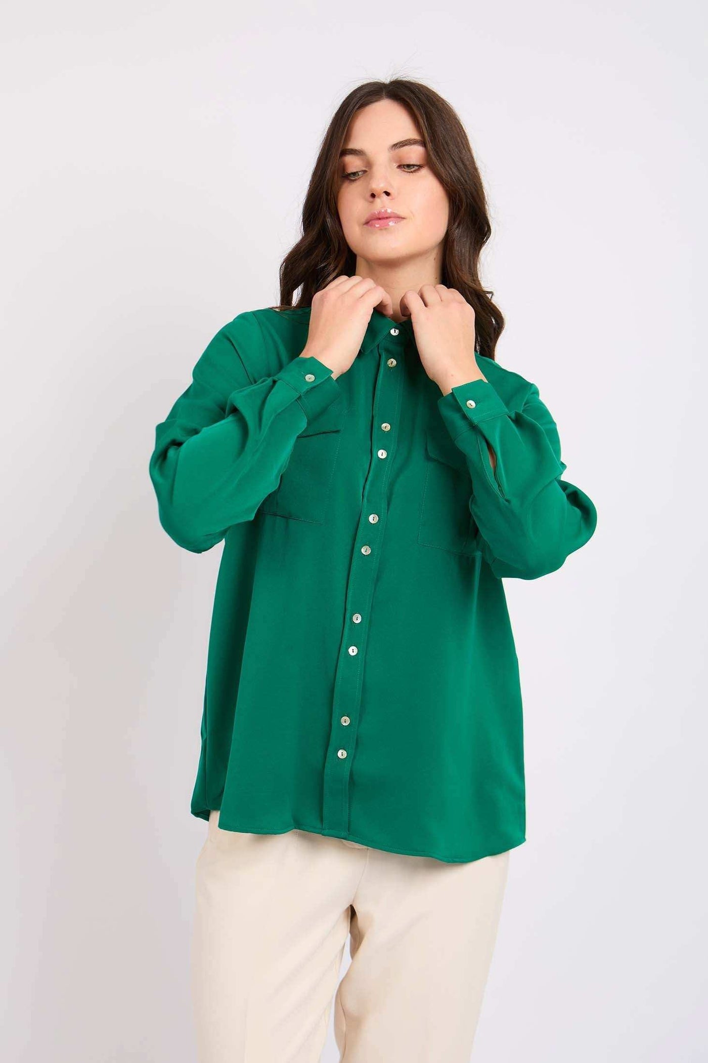 Women Regular Fit Blouse - Mint Green