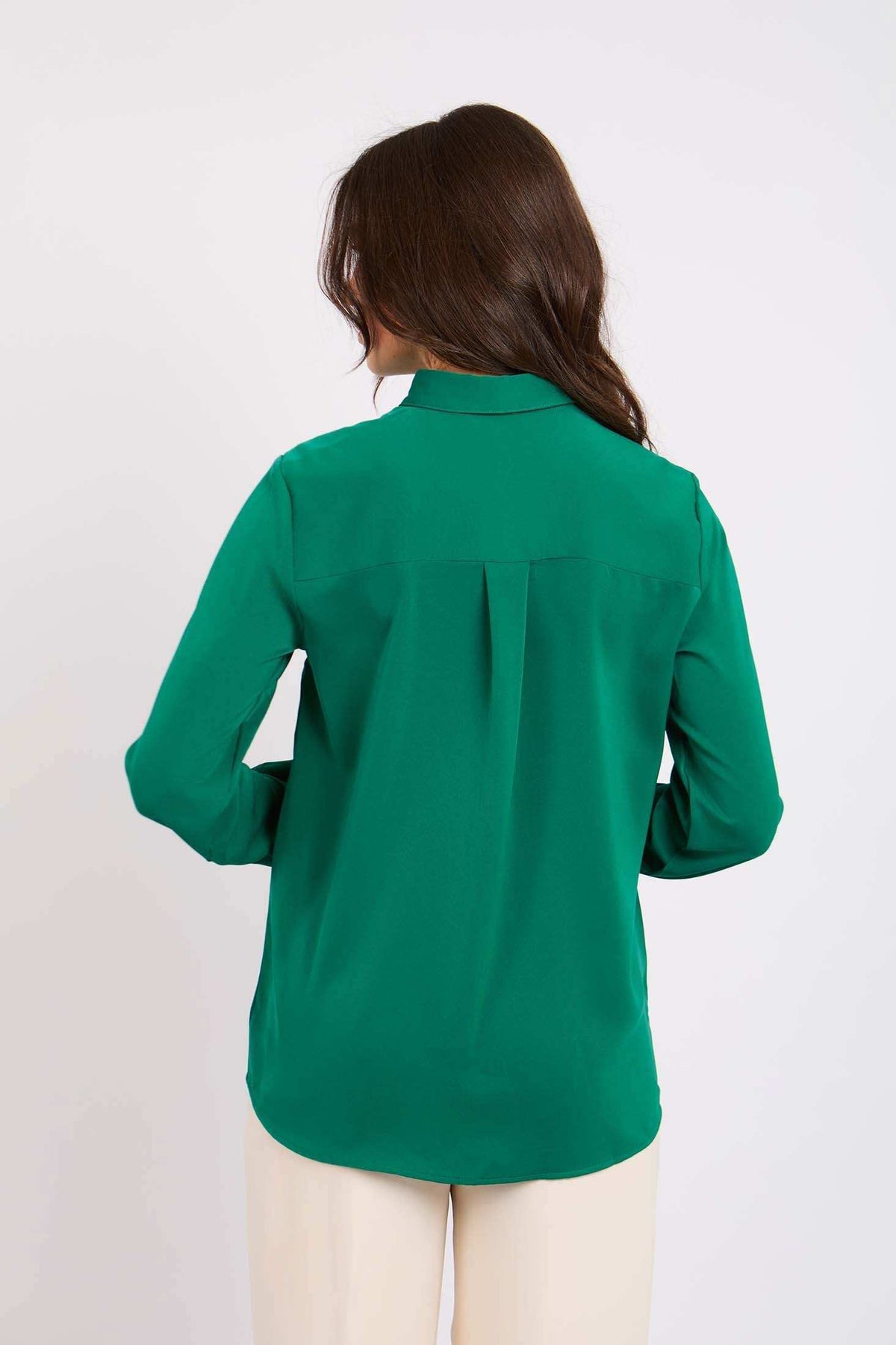 Women Regular Fit Blouse Mint Green