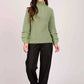 Women Regular Fit Pullover Green