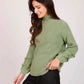 Women Regular Fit Pullover Green