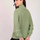 Women Regular Fit Pullover Green
