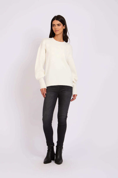 Women Regular Fit Pullover - Off White