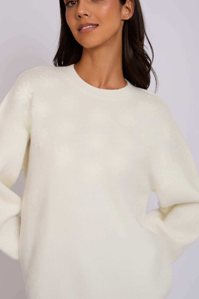 Women Regular Fit Pullover - Off White