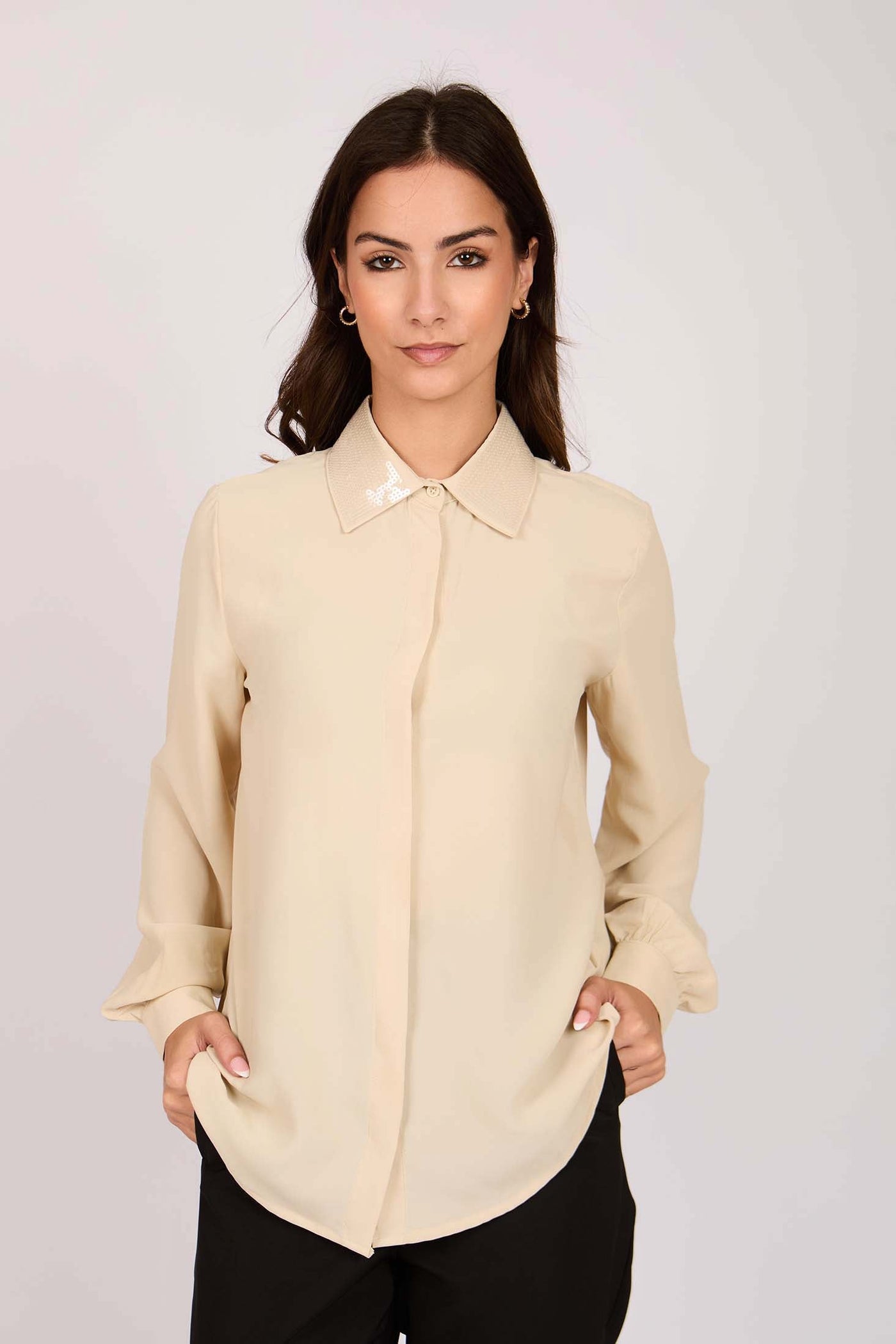 Women Regular Fit Blouse - Brown