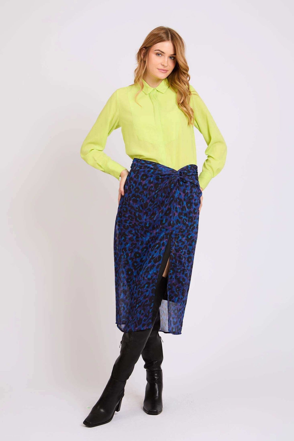 Women Regular Fit Skirt Blue