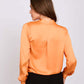 Women Regular Fit Blouse Orange