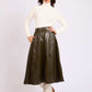 Women Regular Fit Skirt Green