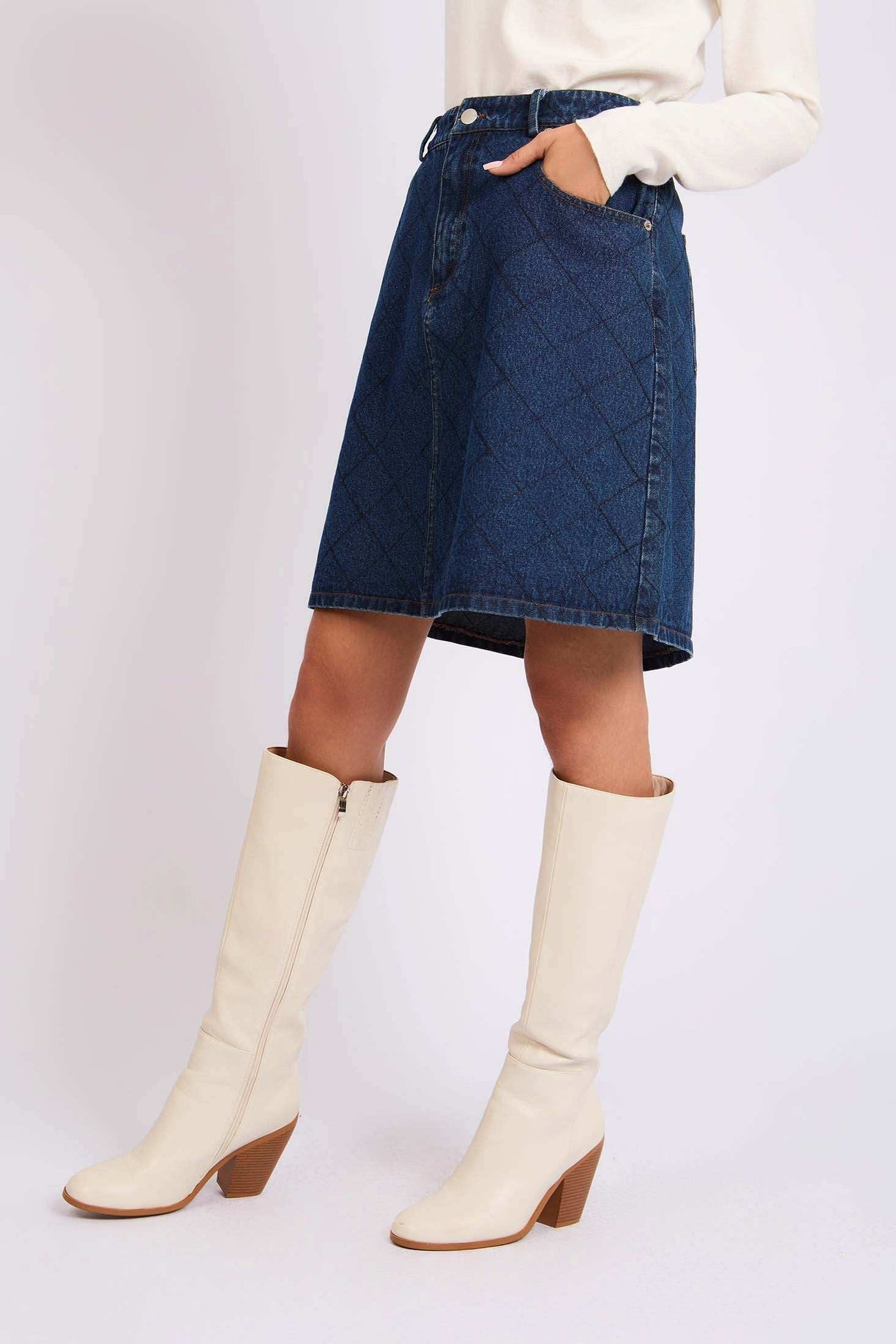 Women Regular Fit Skirt - Blue