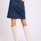 Women Regular Fit Skirt Blue