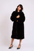 Women Regular Fit Coat Black