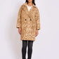 Women Regular Fit Coat Brown