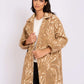 Women Regular Fit Coat Brown