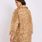 Women Regular Fit Coat Brown