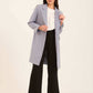 Women Oversized Long Coat Grey