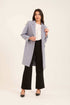 Women Oversized Long Coat Grey