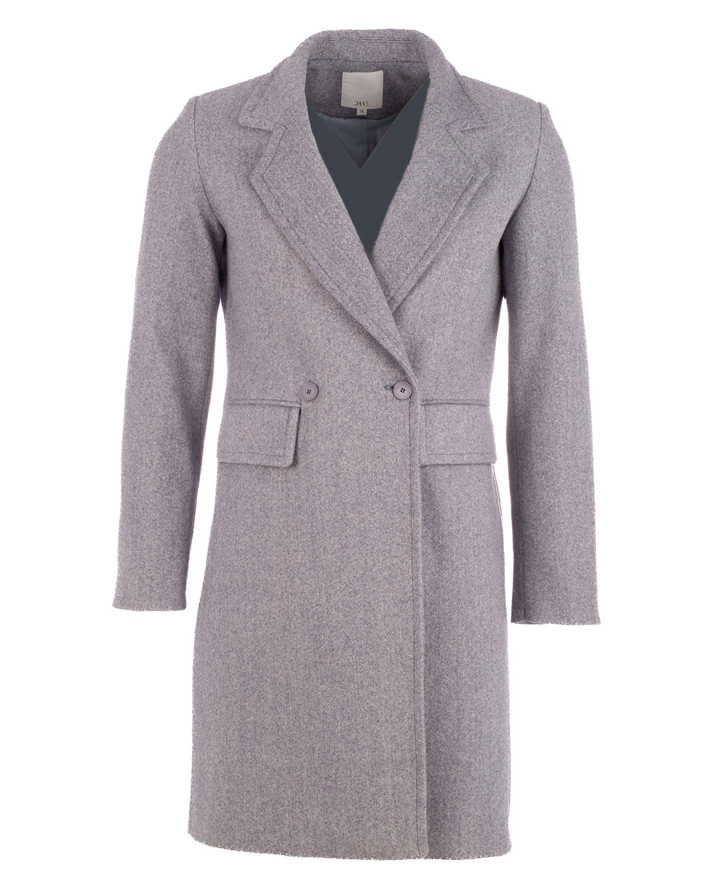 Women Oversized Long Coat - Grey