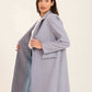 Women Oversized Long Coat Grey