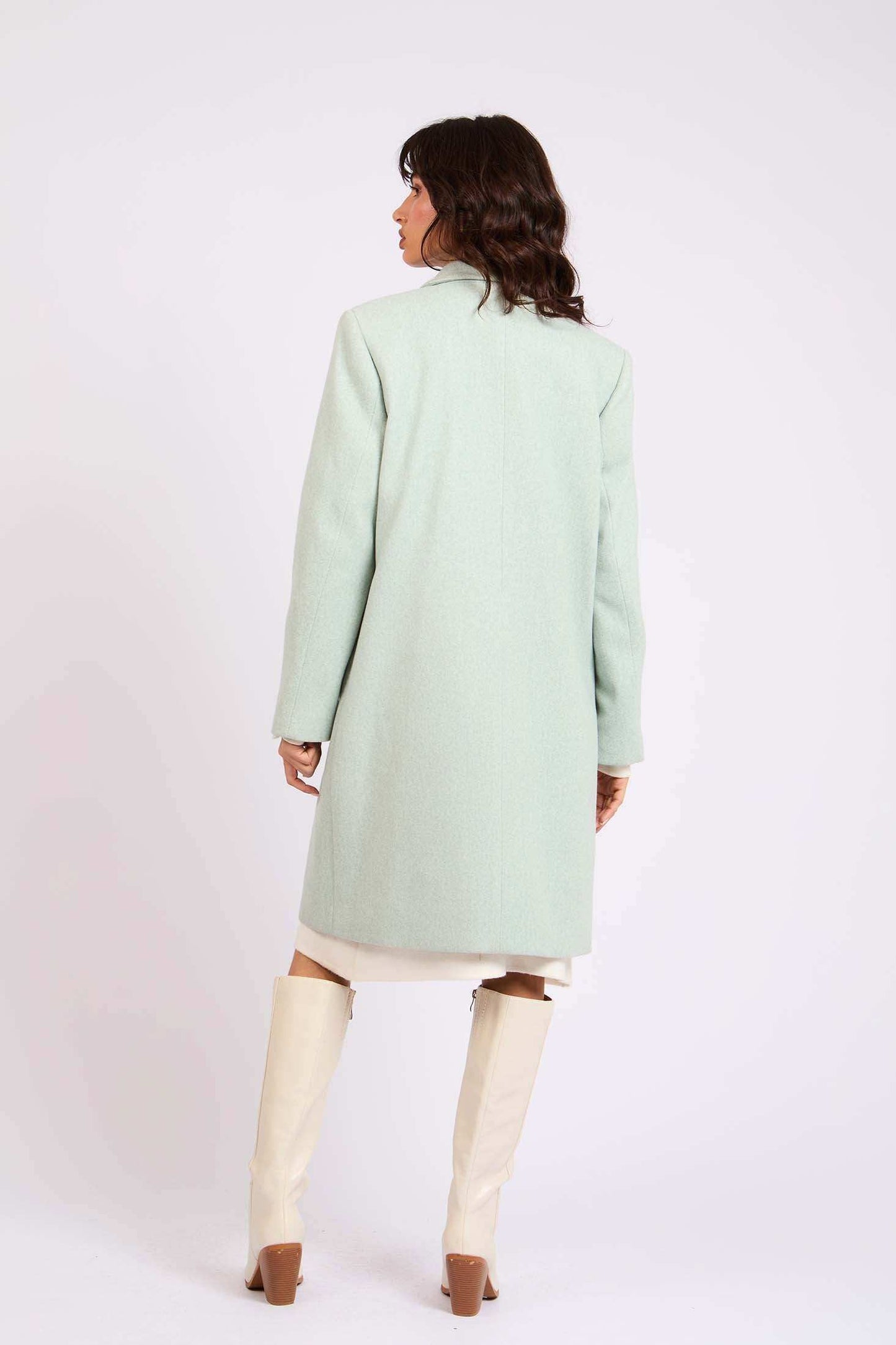 Women Oversized Coat Green