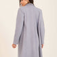 Women Oversized Long Coat Grey