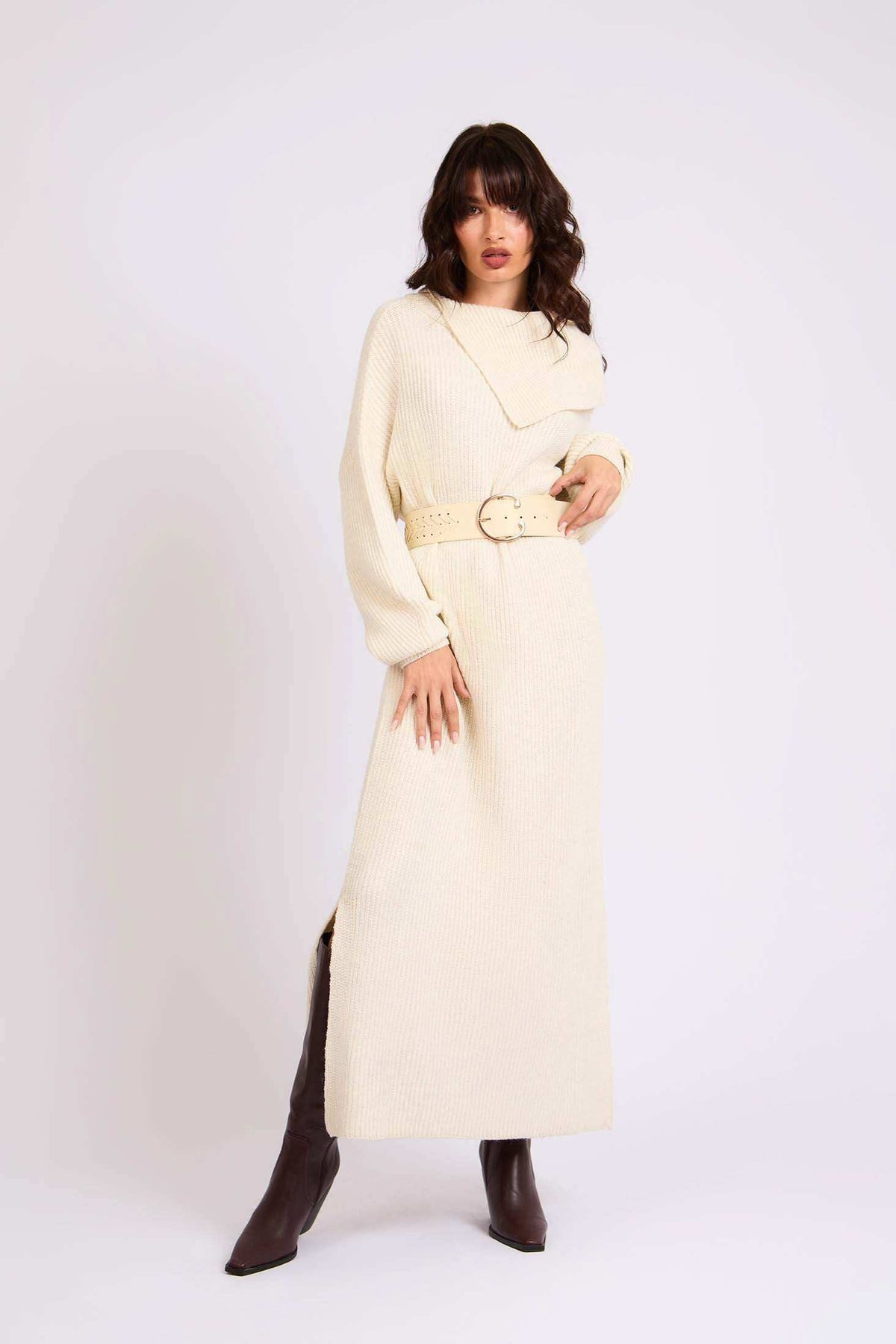 Women Regular Fit Dress Off White