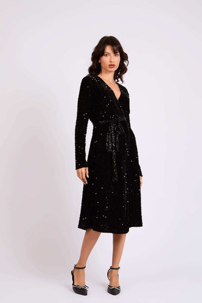 Women Regular Fit Dress - Black