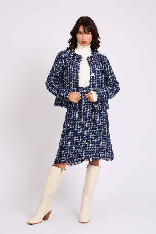 Women Regular Fit Jacket Blue