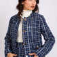 Women Regular Fit Jacket Blue