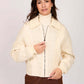 Women Regular Fit Jacket Off White
