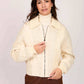 Women Regular Fit Jacket Off White