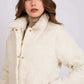 Women Regular Fit Jacket Off White
