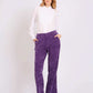 Women Regular Fit Pants Purple