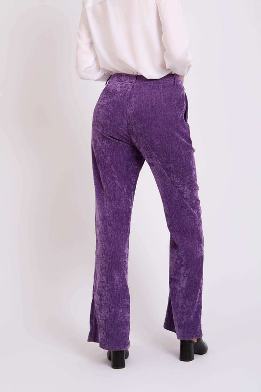 Women Regular Fit Pants Purple