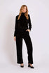 Women Regular Fit Pants Black