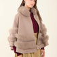 Women Cape Wool Beige