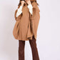 Women Cape Wool Camel
