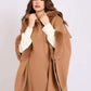 Women Cape Wool Camel
