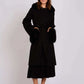 Women Coat Wool Black