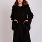 Women Coat Wool Black