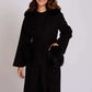 Women Coat Wool Black